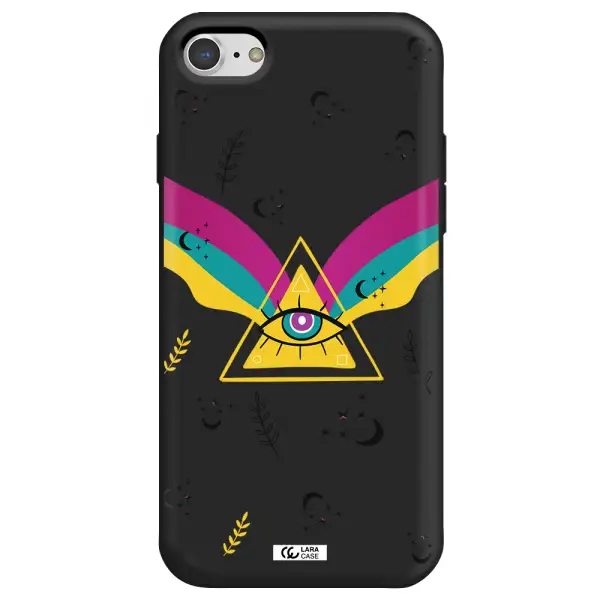 One-Eyed Pyramid Apple iPhone 8 Silicone black Case