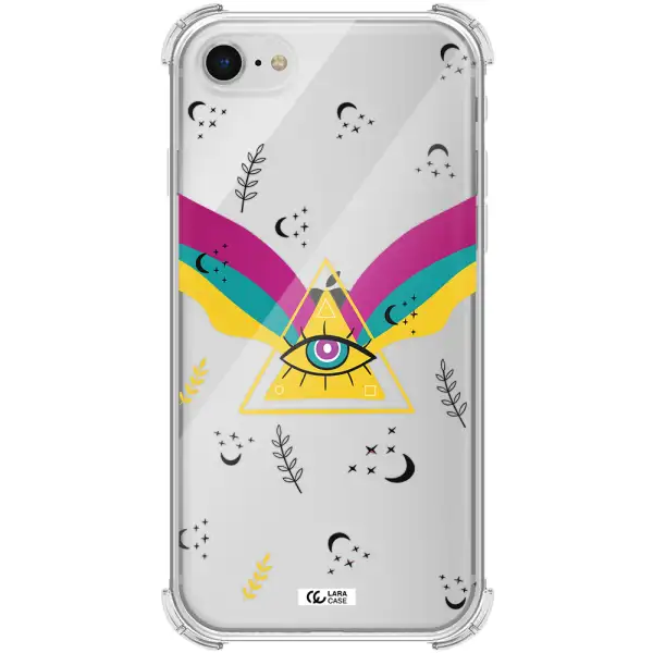One-Eyed Pyramid Apple iPhone se 2020 Clear PC Case