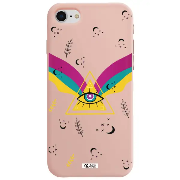 One-Eyed Pyramid Apple iPhone se 2020 Silicone pastel pink Case