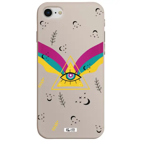 One-Eyed Pyramid Apple iPhone se 2020 Silicone Stone Case