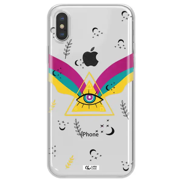One-Eyed Pyramid Apple iPhone XS Clear TPU Case