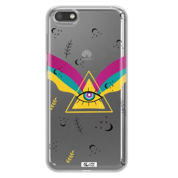 One-Eyed Pyramid Huawei Y5 2018 Clear TPU Case
