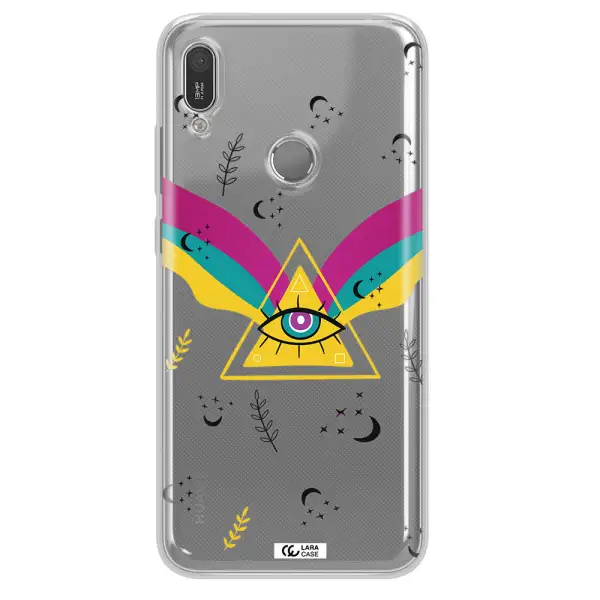 One-Eyed Pyramid Huawei Y6 2019 Clear TPU Case