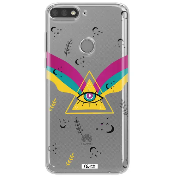 One-Eyed Pyramid Huawei Y7 Prime 2018 Clear TPU Case