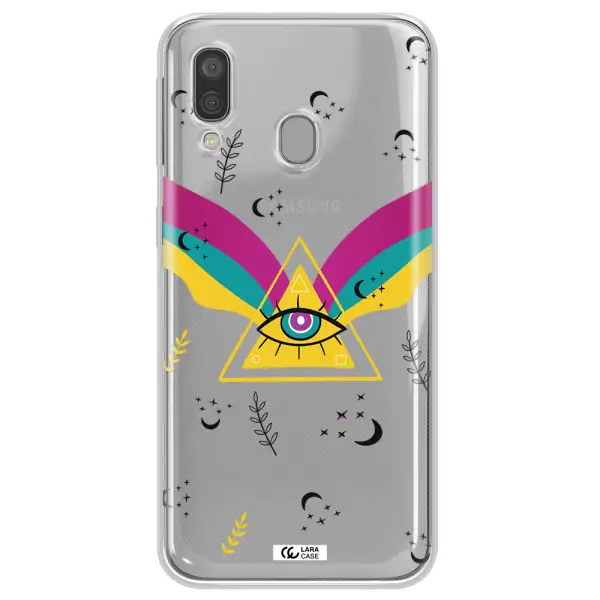 One-Eyed Pyramid Samsung A40 Clear TPU Case