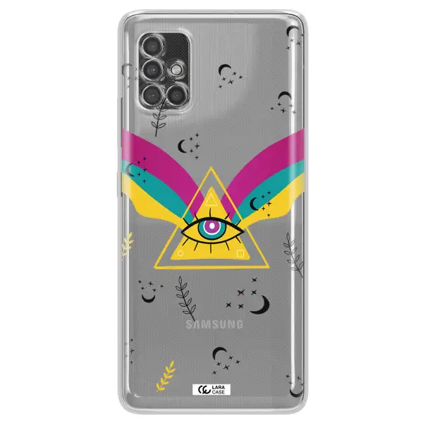 One-Eyed Pyramid Samsung A40S Clear Tpu Case