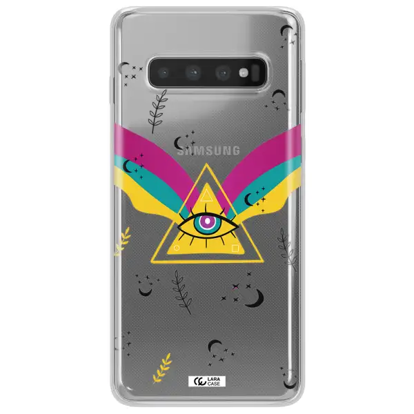 One-Eyed Pyramid Samsung S10 Plus Clear TPU Case