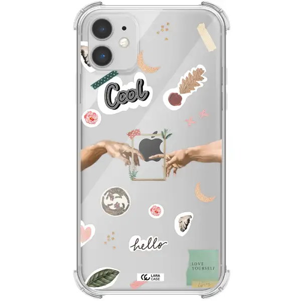 Creation Of Adam Apple iPhone 11 Clear PC Case