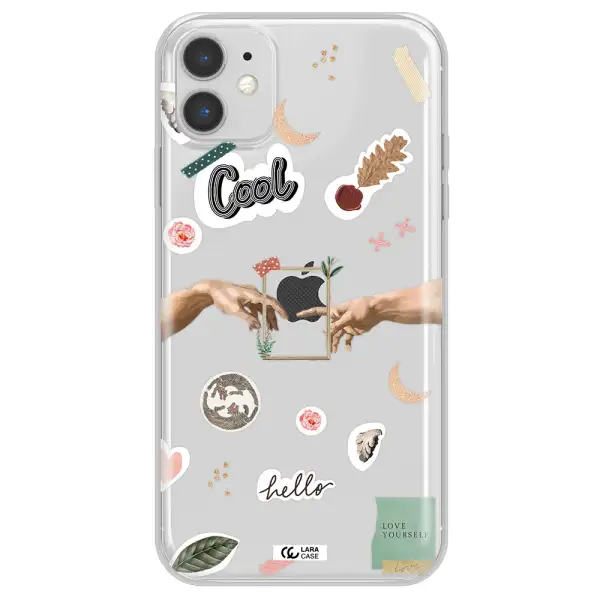 Creation Of Adam Apple iPhone 11 Clear TPU Case