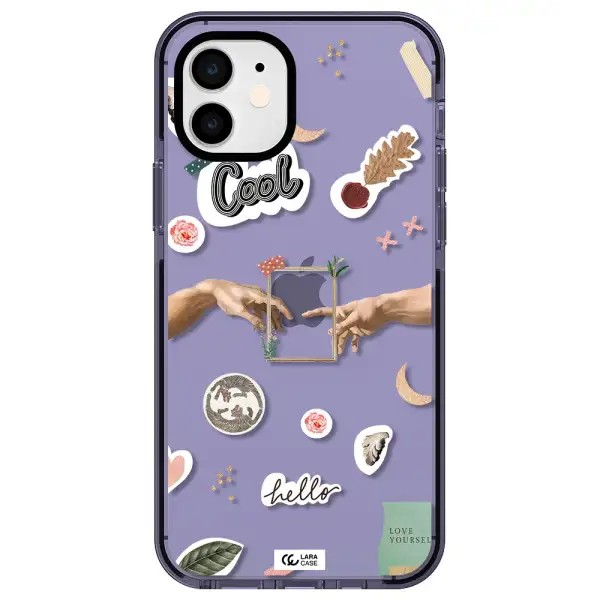 Creation Of Adam Apple iPhone 11 impact Lilac Case