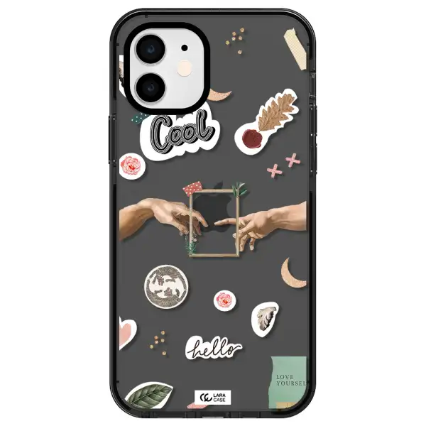 Creation Of Adam Apple iPhone 11 impact Smoke Black Case