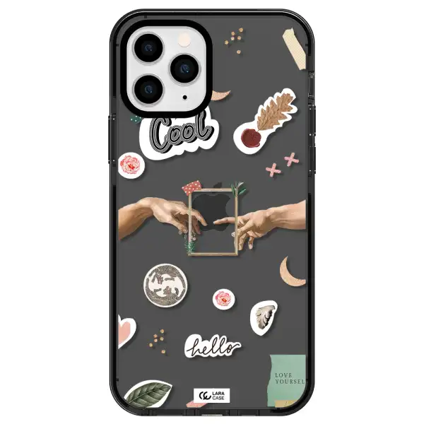Creation Of Adam Apple iPhone 11 pro impact Smoke Black Case
