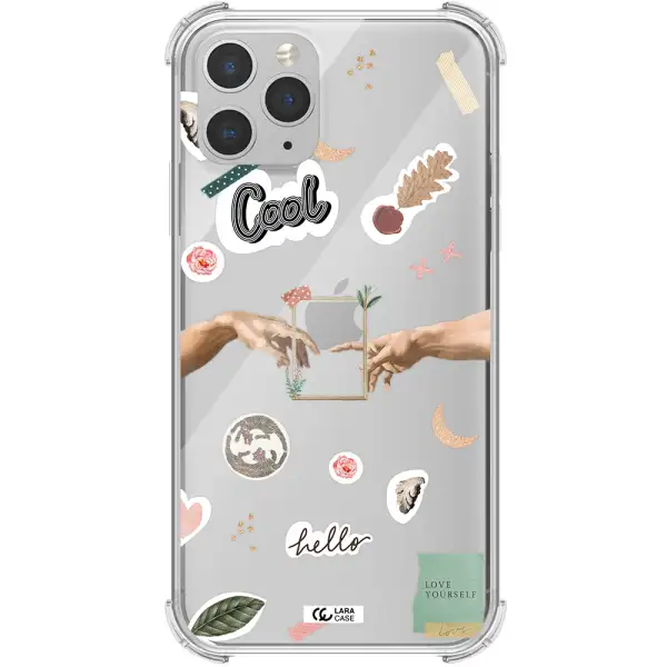 Creation Of Adam Apple iPhone 11 pro max Clear PC Case