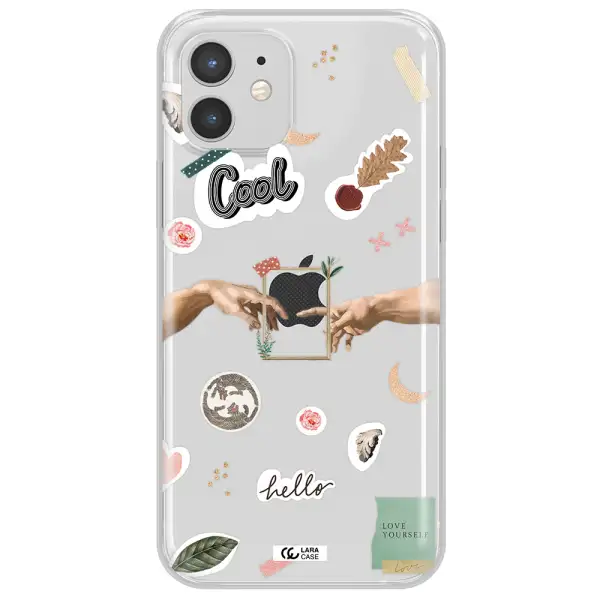 Creation Of Adam Apple iPhone 12 mini Clear TPU Case
