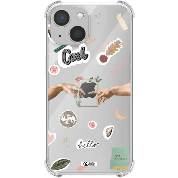 Creation Of Adam Apple iPhone 13 mini Clear PC Case