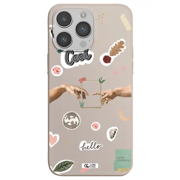 Creation Of Adam Apple iPhone 14 pro Silicone Stone Case