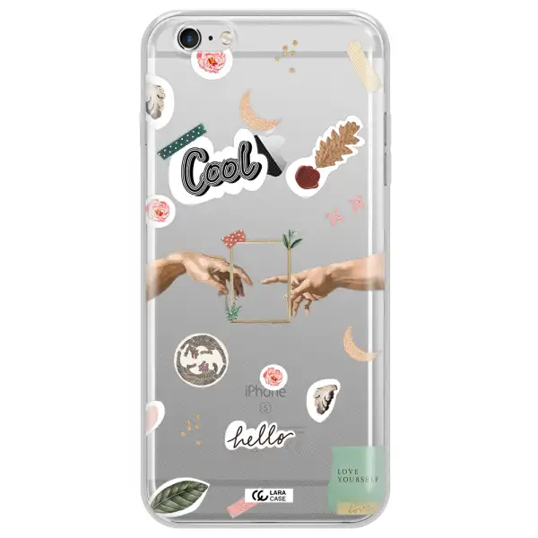 Creation Of Adam Apple iPhone 6S Clear TPU Case