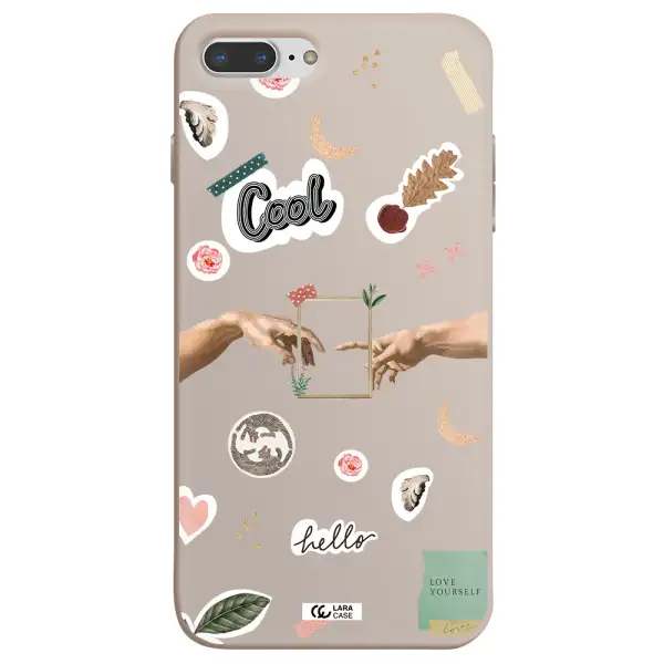 Creation Of Adam Apple iPhone 7 plus Silicone Stone Case