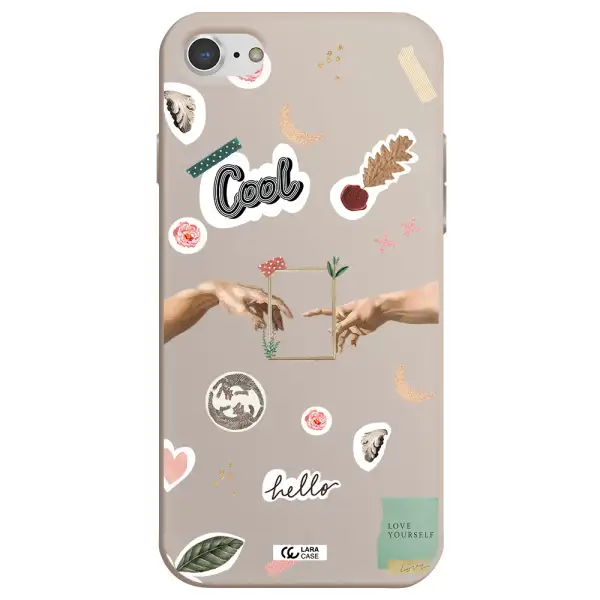 Creation Of Adam Apple iPhone 7 Silicone Stone Case