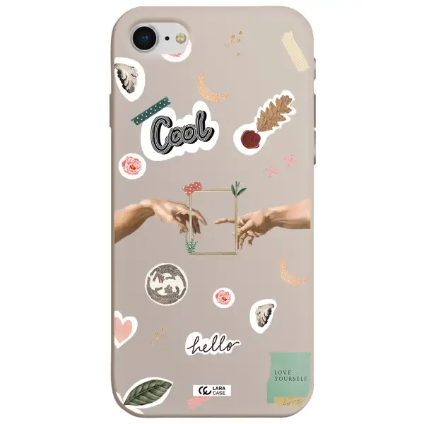 Creation Of Adam Apple iPhone se 2020 Silicone Stone Case