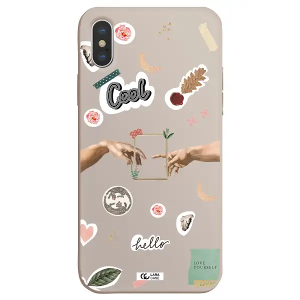 Creation Of Adam Apple iPhone XS Silicone Stone Case