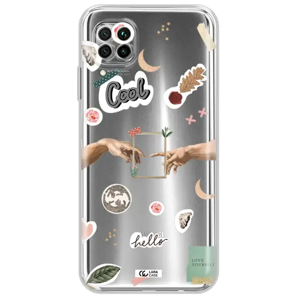 Creation Of Adam Huawei Nova 7I Clear Tpu Case