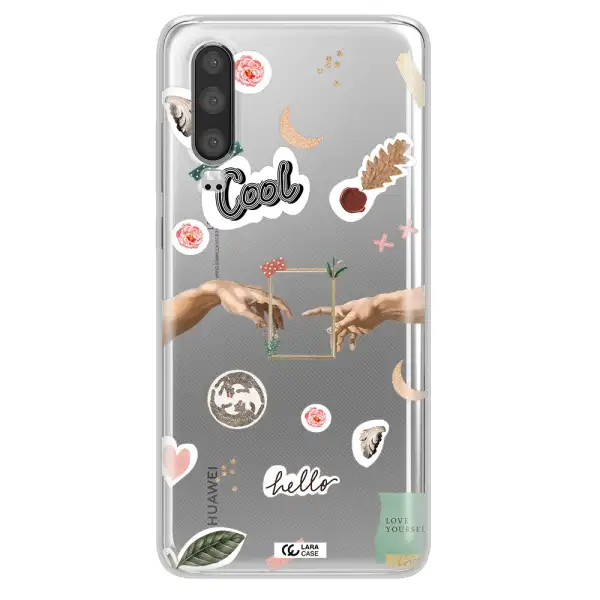 Creation Of Adam Huawei P30 Clear TPU Case