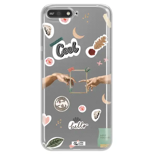 Creation Of Adam Huawei Y6 2018 Clear TPU Case