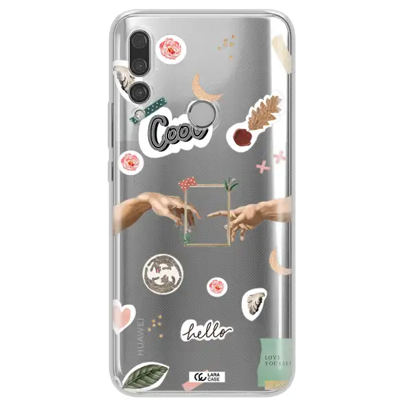 Creation Of Adam Huawei Y9 Prime 2019 Clear TPU Case