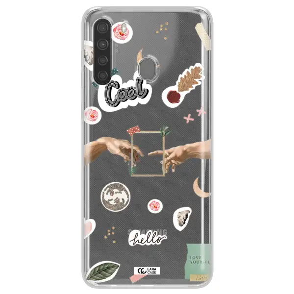 Creation Of Adam Samsung A21 Clear TPU Case