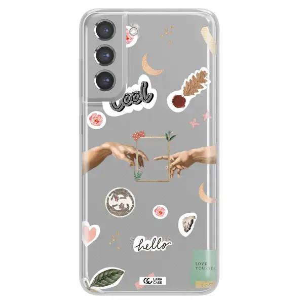 Creation Of Adam Samsung A21 Fe Clear TPU Case