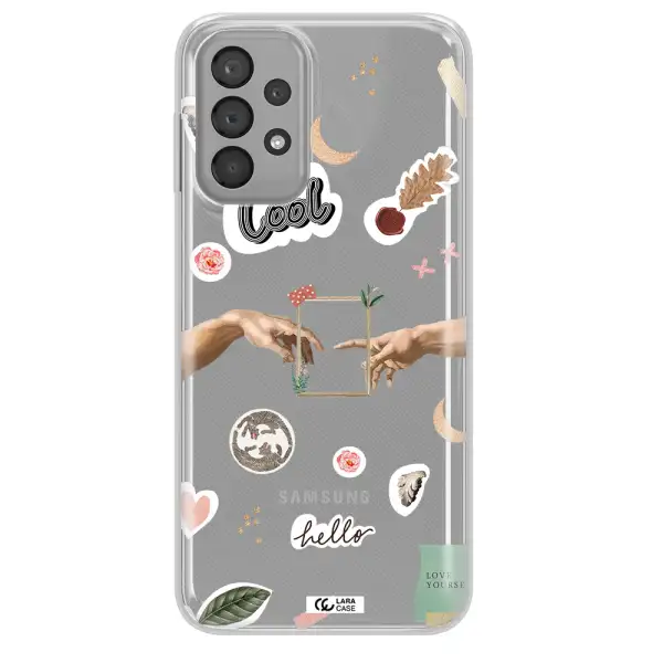 Creation Of Adam Samsung A23 Clear TPU Case