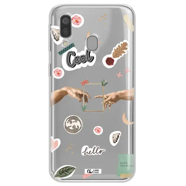 Creation Of Adam Samsung A40 Clear TPU Case