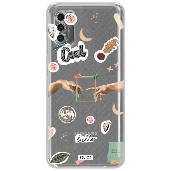 Creation Of Adam Samsung A41 Clear Tpu Case