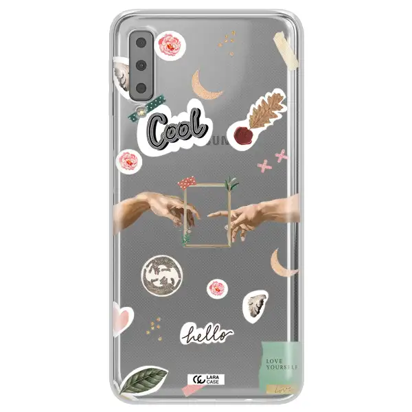 Creation Of Adam Samsung A7 2018 Clear TPU Case