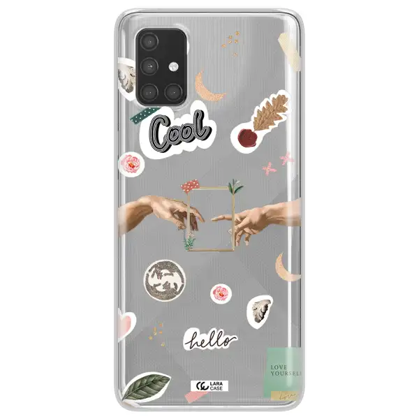 Creation Of Adam Samsung A71 Clear TPU Case
