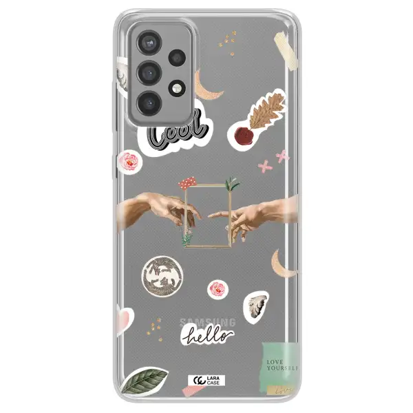Creation Of Adam Samsung A72 Clear TPU Case