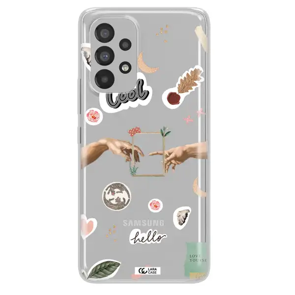 Creation Of Adam Samsung A73 Clear TPU Case