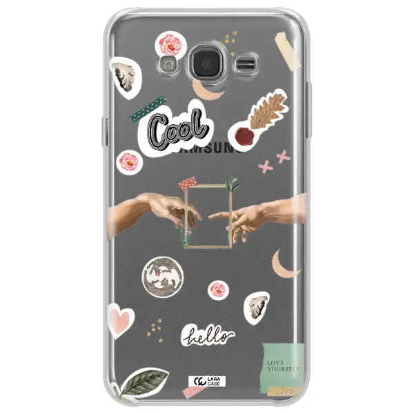 Creation Of Adam Samsung J7 2015 Clear TPU Case