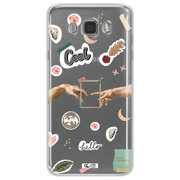 Creation Of Adam Samsung J7 2016 Clear TPU Case