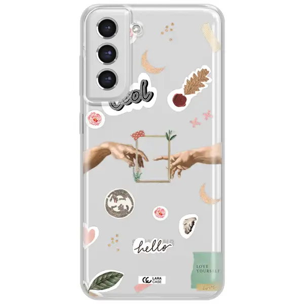 Creation Of Adam Samsung S21 Fe Clear Tpu Case