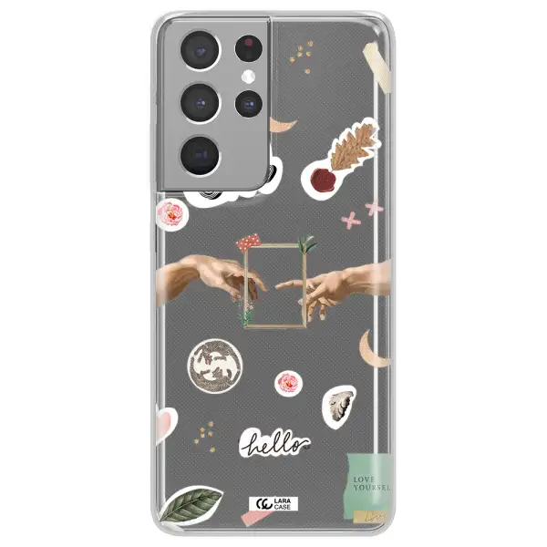 Creation Of Adam Samsung S21 Ultra Clear TPU Case