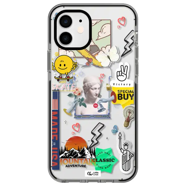 Usa Symbols Apple iPhone 11 impact black border Case