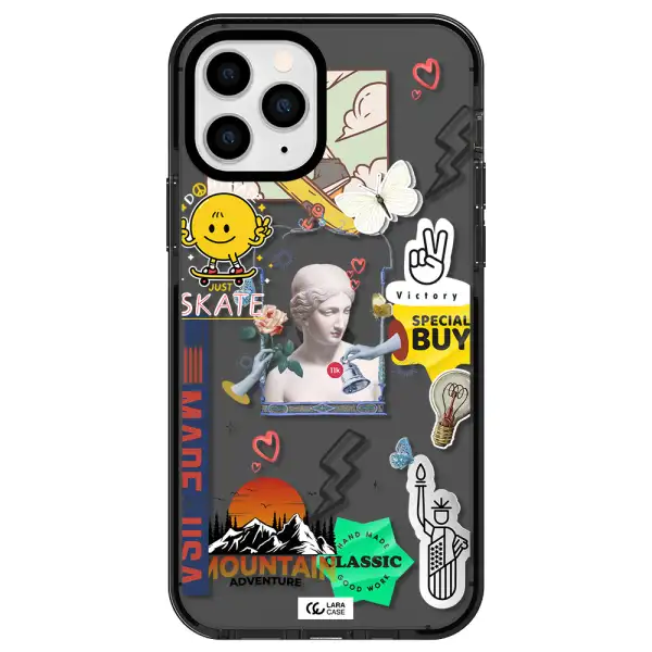 Usa Symbols Apple iPhone 11 pro impact Smoke Black Case
