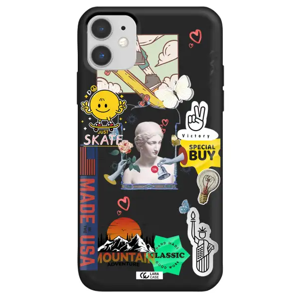 Usa Symbols Apple iPhone 11 Silicone black Case