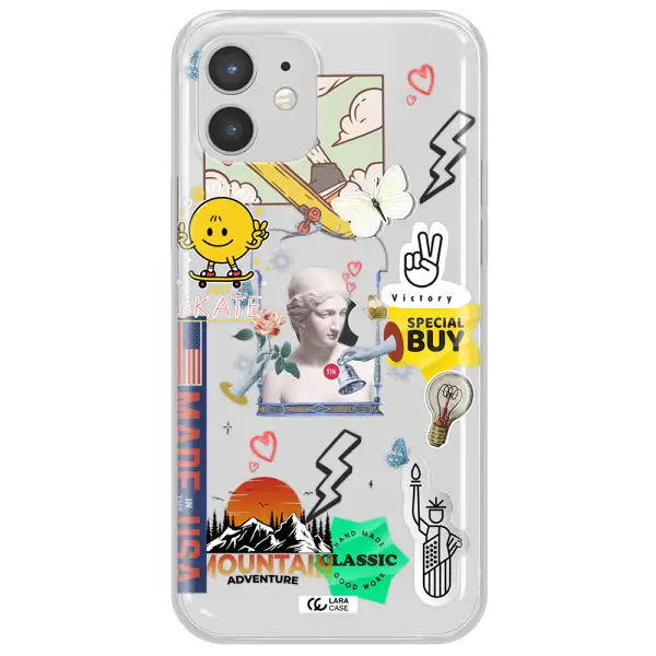 Usa Symbols Apple iPhone 12 Clear TPU Case