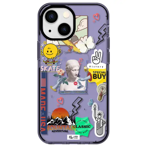 Usa Symbols Apple iPhone 13 mini impact Lilac Case