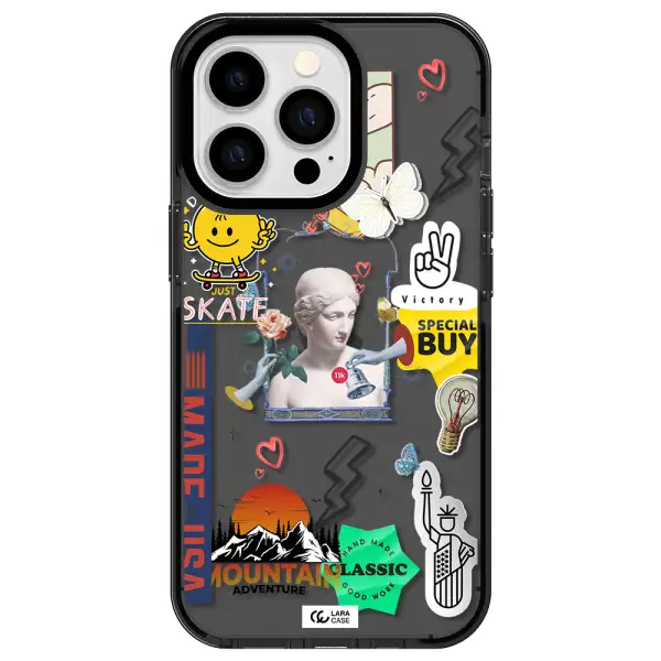 Usa Symbols Apple iPhone 13 Pro impact Smoke Black Case
