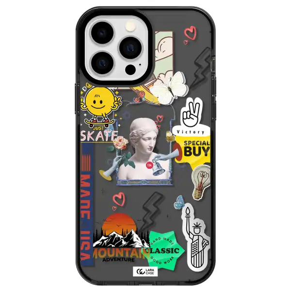 Usa Symbols Apple iPhone 13 Pro Max impact Smoke Black Case