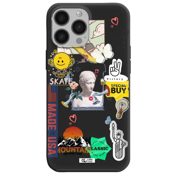 Usa Symbols Apple iPhone 13 Pro Max Silicone black Case